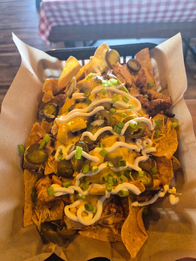 Smoked Chicken Nachos.