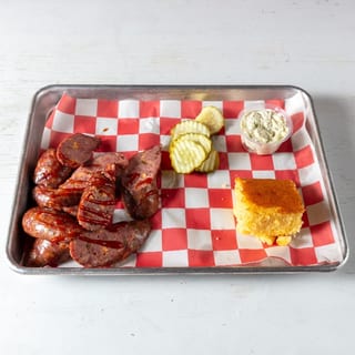 1/2 Pan (5lbs) Smoked Jalapeno Cheddar Sausage